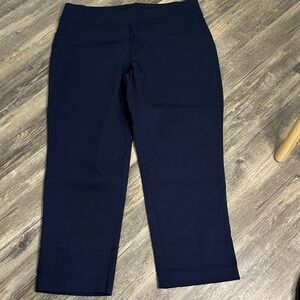 Ruby Rd. Slate Blue Pull-On Knit Pants size 14